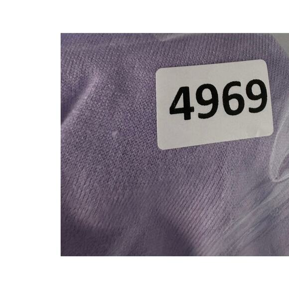 New York & Company Womens Small Light Purple Ruffled Cardigan Sweater - Picture 7 of 7